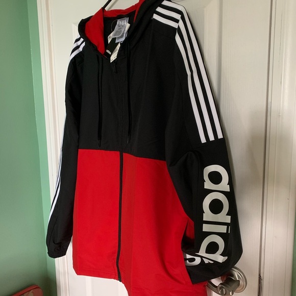 adidas Other - Adidas Windbreaker with Hoodie, New